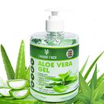 FRO Pure Aloe Vera Gel,100 Percent Natural & Organic Aloe Vera Gel, Soothing & Hydrating, With No Sticky Residue, Gluten Free, Cruelty Free, Freshly Made., 500 ml (Pack of 1)