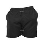 Men’s Short Swimming Beach Holiday Trunk Mesh Lined Holiday Surf Board Cargo Short Quick Dry Short Black Small Only