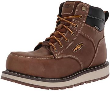 KEEN Utility Men's Cincinnati 6" Composite Toe Waterproof Wedge Work Boots, Belgian/Sandshell, 12 Wide