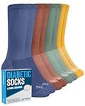 Doctor's Select Diabetic Socks for Men and Women - 4 Pairs Neuropathy Socks | Socks for Diabetics Men | Mens Diabetic Socks