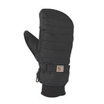 Carhartt Women's Quilts Insulated Mitten, Black, Medium