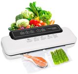 ENEM Vacuum Sealer Machine, Automatic Dry & Wet Air Sealing Machine, with 1 Year Warranty & Full Customer Support from Enem, Compact Design Vacuum Packing Machine, With 10 Vacuum Bags