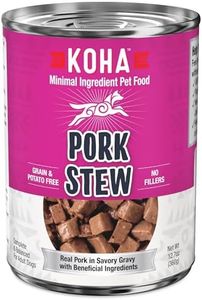 KOHA Minimal Ingredient Pork Stew for Dogs, High Protein Limited Ingredient Dog Food, 12.7oz Cans (Case of 12)