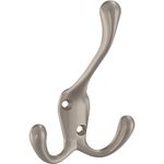 Franklin Brass B13539K-NIC-C Triple Prong Wall Hooks in Nickel (10-Pack)