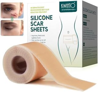 Nexllent Silicone Scar Sheets, Silicon gel sheets for Scars Transparent Medical Silicone Gel Tape for Scar Removal, Silicone Scar Tape Roll For Hypertrophic Scars and Keloids Caused by Surgery