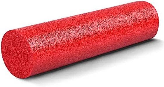 Yes4All Premium High-Density Round PE Foam Roller for Pilates, Yoga, Balance & Core Exercises with 4 Sizes Multi Color (Red 24 inch)