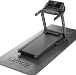 UMAY Fitness Home Gym 5 mm Thicken Exercise Equipment Mat, Treadmill Bike Rower Step Machine Floor Protector Mat, Large