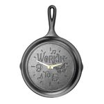 Lodge Manufacturing Company Clock Skillet, Cast Iron, Black, 9"