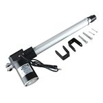 Homend DC 12V 12 Inch Stroke Linear Actuator with Mounting Bracket 300MM 6000N/1320LB Maximum Load for Recliner TV Table Lift Massage Bed Electric Sofa Linear Actuator