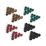 Yuhtech Buffing Wheels Set, 80 Pcs Abrasive Buffs Polishing Wheel for Rotary Tools Accessories