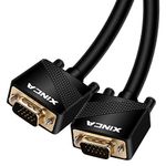 XINCA VGA/SVGA Cable HD15 Male to Male 15 Pin Compatible for Projectors, HDTVs, Displays(3 Feet)