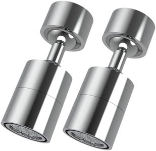 KENISTORE | 2 Aireadores Giratorios 360° para Grifo Cocina y Baño – Grifo Giratorio Universal con Adaptador para Fregaderos y Baños | 2 GRIFOS GIRATORIOS Y 2 SETS DE CONECTORES para todo tipo de grifo