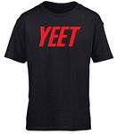 Hippowarehouse Yeet kids children's short sleeve t-shirt Black