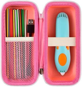 GWCASE Case Compatible with 3Doodler Start+ Essentials for 3D Pen Set for Kids, for 3D Pens Storage Organizer Carrying Holder Fit for 3D Printing Pen, Plastic Refill Blister (Box Only)-Pink