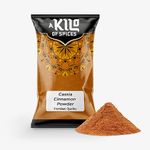 A Kilo Of Spices - Ground Cinnamon Cassia 1 Kg | Cassia Cinnamon Powder, Gently Dried and Ground, Aromatic & Flavorful Spice for Baking, Cooking, Beverages & Health Benefits | Vegan Cassia Bark Powder