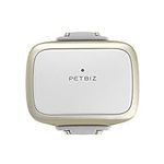PETBIZ G1-US GPS Pet Tracker, Real-Time Dog/Cat Locator & Activity Monitor, 30 Days Ultra Long-Lasting Battery Lightweight Waterproof pet Finder (White)
