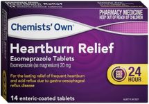 Chemists Own Heartburn Relief Esomeprazole 20mg 14 Tabs