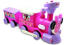 Kiddieland Toys Minnie Ride-On Train with Caboose and Track, Large