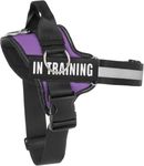 JUSTYEZI No Pull Dog Harness, Adjustable Assistance Service Dog Vest with Buckle, Reflective No-Choke Pet Vest Harness with Easy Control Handle for Training