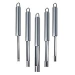 5 PCS Multi-Function Fruit Corer Stainless Steel Core Remover Set Pear Apple Jujube Hawthorn Corer 5 Sizes for Home Kitchen