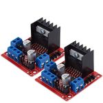 PChero 2Packs L298N Motor Drive Controller Board Module, Dual H Bridge DC Stepper for Arduino Smart Car Robot