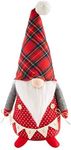 Mud Pie LG DOT Christmas GNOME Sitter, Red