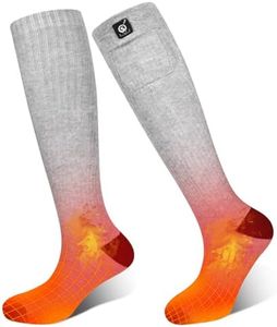 Heated Socks for Women Men,Foot Warmers Electric Rechargable Battery Heating Socks,Winter Cold Feet Hunting Ski Camping Hiking Riding Motorcycle Snowboating Thermal Warm Socks