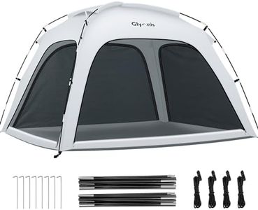 Glymnis Tente de Plage pour 3-4 Personnes，Tente Anti UV, Protection UPF 50+，Portable Abris de Plage pour Plage, Parc, Camping et pêche