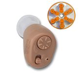 FCS 1pcs Mini Ear Volume Controller Hearing Assistance Device KF-60 With 6 German Battery Sound Amplifier Elderly Deafness Hearing Aid For Moderate Loss