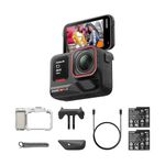 Insta360 Ace Pro 2 Xplorer Bundle-8K Waterproof Action Camera Co-Engineered with Leica, 1/1.3" Sensor, Dual AI Chip, Leading Low Light, Street Photography, Moonlight Silver, Dual Battery