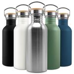 Single Wall Stainless Steel Water Bottle | 750ml Water Bottle | Steel Water Bottle | Non Insulated Water Bottle | 750 ml Metal Water Bottle | Unisex Water Bottle | Metal Water Bottles | Bambaw