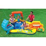 intex inflatable dinosaur play center- Multi color