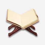 Sogra Handmade & Handcraft Wood Book Holder Display Stand | Folding Religious Prayer Free Reading Stand with Intricate Carvings | Rehal for Religious Holy Books