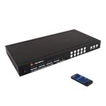 J-Tech Digital ProAV Series Seamless 4x4 HDMI Matrix Switch HDMI Matrix Selector Switcher 2x2 Video Wall Controller with Control4 Driver Available