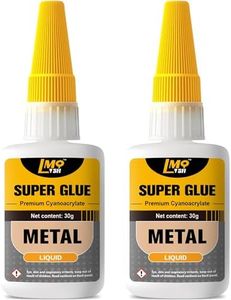 Metal Super Glue Liquid, Clear Instant Cyanoacrylate Adhesive for Metal Repair, All Purpose CA Glue for Shoe Ceramic Repair Plastic Leather Glass Wood Pottery Aquarium Porcelain Fletching Waterproof