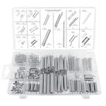 Royouzi 200 Pieces Steel Spring Compression Springs, 20 Sizes, Suitable for All Types of Tools and Equipment, From Hand Tools to Vehicles