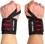 Rip Toned 18” Wrist Wraps - Wrist Straps for Weightlifting - Lift Better, Protect Wrist Pain - Adjustable, Durable, Machine Washable - Wrist Brace for Weightlifting - USPA Endorsed for Men & Women