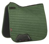 LeMieux Dressage Suede Square Saddle Pad - Saddle Pads for Horses - Equestrian Riding Equipment and Accessories (Hunter Green - Large)