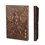 YHH A5 Vintage Leather Travel Journal, Notebook Lined Ruled, Hardback Diary Embossed Writing Notepad 200 Pages Valentines Anniversary Birthday Gift for Men Women Kid Boy Girl, Phoenix3d Copper