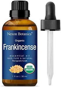 Nexon Botanics Organic Frankincense Essential Oil 30 ml - USDA Certified Frankincense Oil Organic - Pure, Natural Frankensence Essential Oil for Diffuser and Aromatherapy