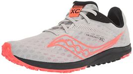 Saucony Women's Kilkenny Xc9 Flat Cross Country Running Shoe, Fog/Black/Vizi, 11 US