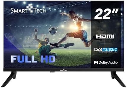 Smart Tech TV LED Full HD 22" (55 cm) 22FN01V, HDMI, USB, Résolution: 1920 * 1080, modèle 2024