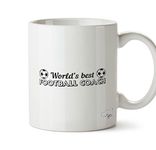 Hippowarehouse World's Best Football Coach Printed Mug Cup Ceramic 10oz