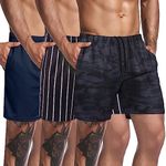 COOFANDY Men's Workout Athletic Running Shorts with Drawstring 3 Pack for Basketball Rugby Sports Shorts with Pockets