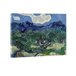 Wieco Art Olive Trees by Van Gogh Oil Paintings Reproduction Artwork Abstract Canvas Prints Wall Art Stretched and Framed Abstract Landscape Pictures Ready to Hang for Kitchen Home Office Decorations