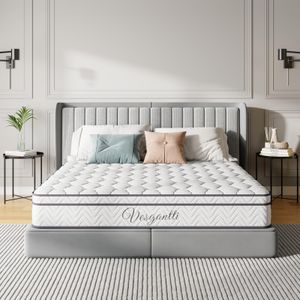 Vesgantti Double Hybrid Mattress – 10.3 Inch Memory Foam & Springs