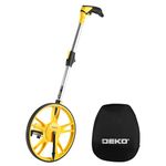 DEKOPRO Measuring Wheel, Measures Up to 99,999 Ft Compact Wheel with Carrying Bag, 12-Inch