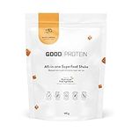 Good Protein Vegan Plant-based Protein Powder (Salted Caramel, 442g) 100% Natural, Non-GMO, Dairy-free, Gluten-free, Soy-free, No Added Sugar and Nothing Artificial. All-in-one Superfood Shake.