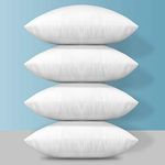 OTOSTAR Throw Pillow Inserts 16 x 16 Set of 4 Decorative Pillow Inserts Cushion Pillow Filler Square Sofa Pillow Stuffers Form Couch Bed Pillows Cushion (16 x 16 Inch)