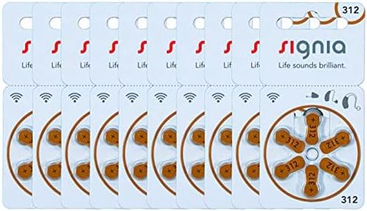 Signia Size 312 (Pack of 60) - Hearing Aid Batteries